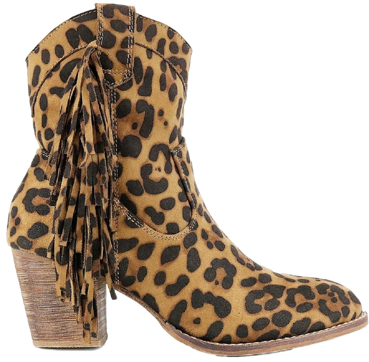 beast leopard booties