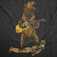 thumbnail image 2 of Mens Guitar Bear Funny T Shirts Sarcastic Rock and Roll Tee for Men Graphic Tees, 2 of 9
