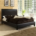 thumbnail image 2 of Baxton Studio Cambridge Faux Leather Queen Panel Bed in Dark Brown, 2 of 2
