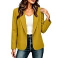thumbnail image 4 of QIYAGBSA Blazer for Women, Long Sleeve Lapel Collar with Pockets for Office and Casual, 4 of 7