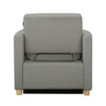 thumbnail image 7 of Serta Carly Scandinavian Style Convertible Chair, Gray Fabric, 7 of 7