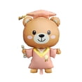 thumbnail image 3 of 1pcs Cute INS Graduation Bear Aluminum Film Balloon, Graduation Party Balloon Perfect For School Events And Campus Decoration, 3 of 4