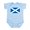 Sky Blue, variant on CafePress - Scotland Flag Infant Bodysuit - Baby Light Bodysuit, Size Newborn - 24 Months