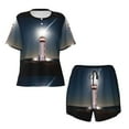 thumbnail image 4 of Naloa Peggy's Cove Lighthouse Women's Short-Sleeved Pajama Set, Loungewear, Summer pajamas, Breathable Cozy - Large, 4 of 9