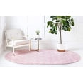 thumbnail image 3 of Unique Loom 3151538 5 x 8 ft. Rounded Trellis Frieze Oval Rug, Pink, 3 of 5
