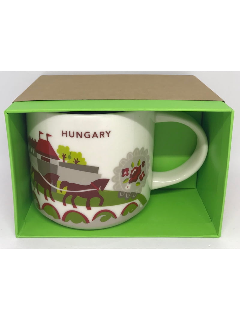 スターバックス　デミタスカップ　You are Here ハンガリー Starbucks You Are Here Collection Hungary Ceramic Coffee Mug New W