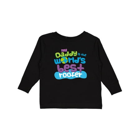 

Inktastic Daddy Worlds Best Roofer Boys or Girls Long Sleeve Toddler T-Shirt