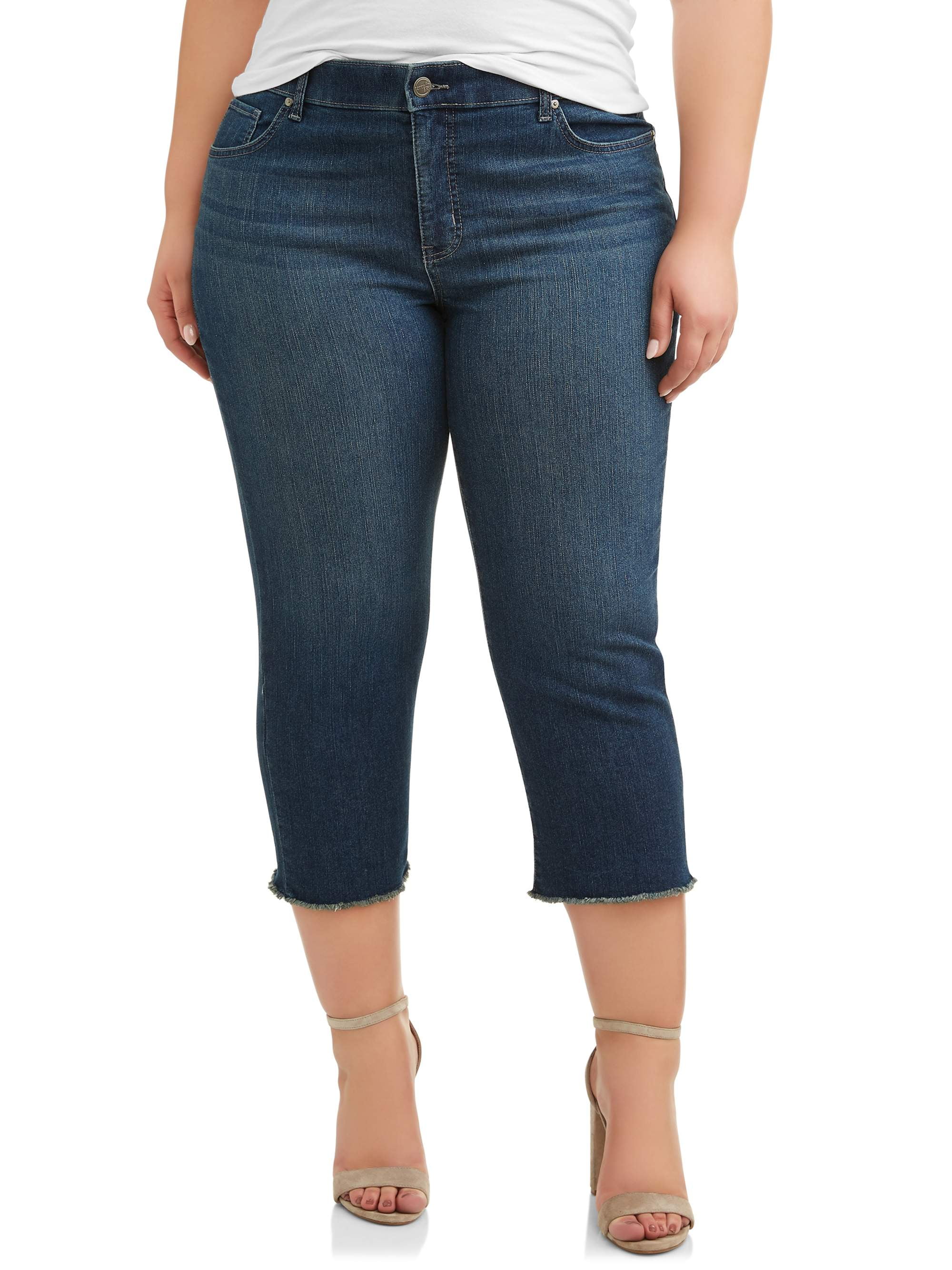 Terra & Sky Terra & Sky Women's Plus Size Wide Cuffed Comfort Waist