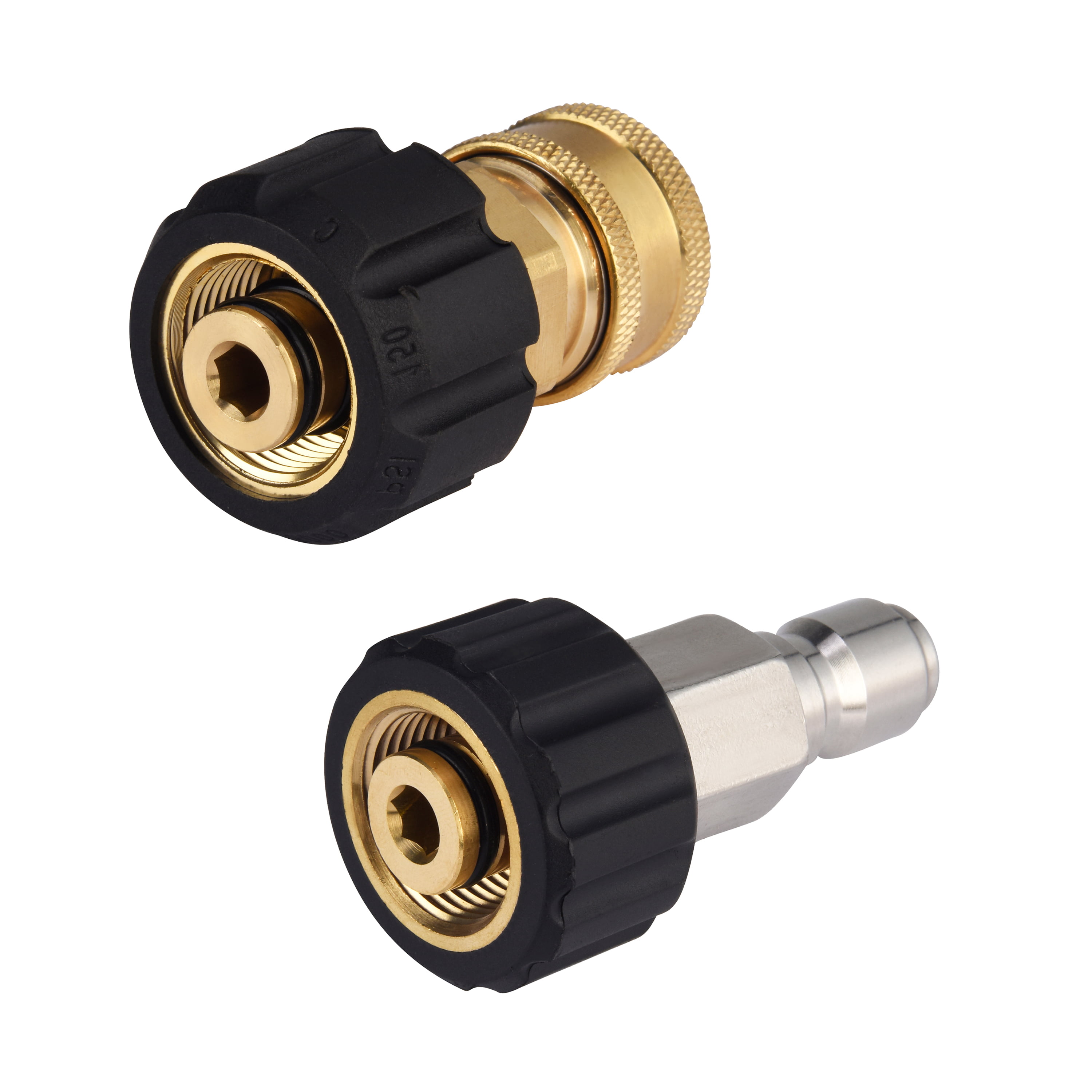 Water Pipe Adapter Leakproof Brass Fittings to Female NPT XIE Pressure Washer Female Thread Quick Connect 1/4 Coupler 5000 PSI 