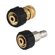 M MINGLE Pressure Washer Hose Adapter Set, M22 to 3/8 Quick Connect for Power Washer Hose