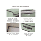 thumbnail image 2 of 6 Unidades Cajas Organizadoras De Tela Plegables Con Tapas Lab.G Café, 2 of 5