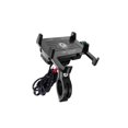 thumbnail image 1 of Seitruly Soporte para teléfono de motocicleta Soporte para manillar Soporte para teléfono de aleación de aluminio giratorio de 360 ​​​​grados Teléfono y Comunicación negro, 1 of 6