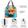 thumbnail image 4 of Disketp Fiery Red Maple Leaf Fox for Insulated Lunch Bag for Women and Men, Perfect for Work, Hiking, Picnic, 4 of 8