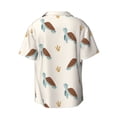 thumbnail image 4 of Goofa Sea Turtle Printed Men's Casual Short-sleeved Shirt,Lightweight Breathable Button-down,Summer Casual men's top,Versatile Fashion shirt-X-Large, 4 of 7
