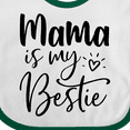 thumbnail image 4 of Inktastic Mama is My Bestie Boys or Girls Baby Bib, 4 of 4