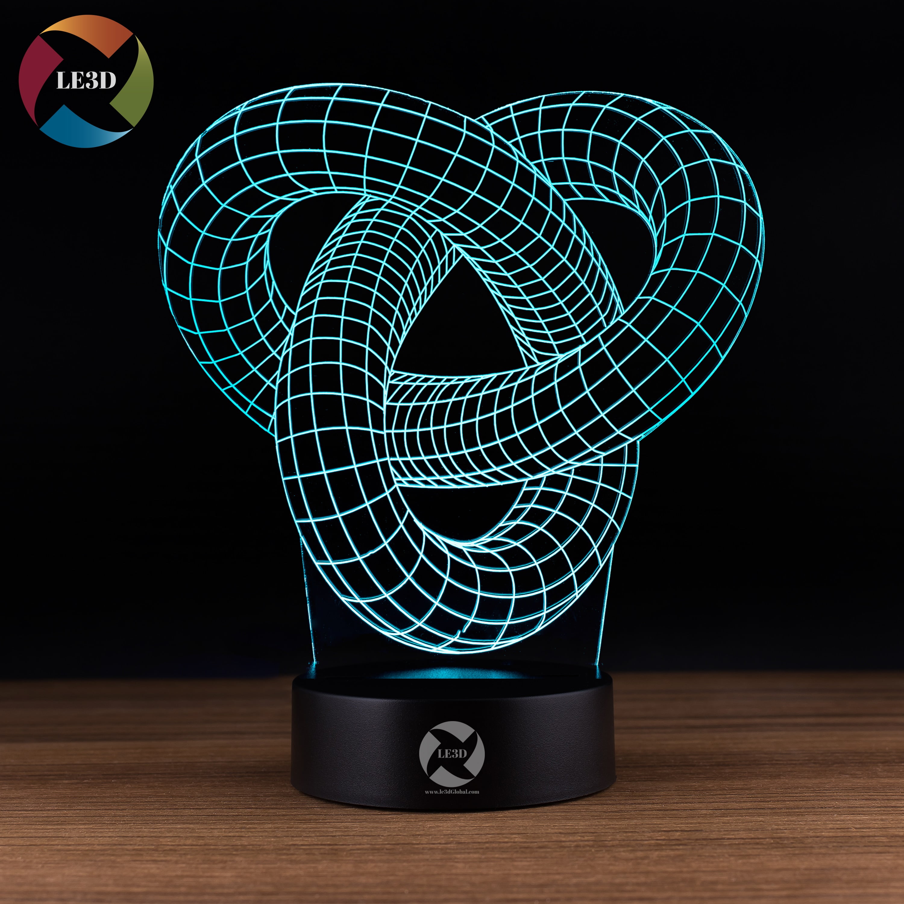 20 Design to choose 7 Colors changing 3D Illusion LED Lamp, 