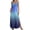 Blue E, variant on CHGBMOK Women Dresses Trendy Gradient Casual Long Dress Deep V Neck Sleeveless Spaghetti Strap Night Dress Side Slit Boho Dress Spring Summer