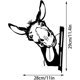 thumbnail image 5 of 1 pieza de metal de hierro lindo burro adorno de jardín para vallas decoraciones al aire libre decoración del hogar jardín escultura animal silueta para árbol patio pared arte regalo, 5 of 5