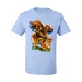 thumbnail image 2 of Wild Bobby, Golden Retriever Dog Portrait, Dog Lover, Men's Graphic Tees, Light Blue, Medium, 2 of 3
