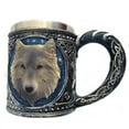 thumbnail image 2 of Wolf Head Stainless Steel Resin Beer Juice Milk Water Cup Home Office Coffee Mug, 2 of 7