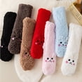 thumbnail image 5 of Tiqkatyck Fuzzy Socks Clearance Christmas Socks for Adults Warm Christmas Fashion Windproof Printing Mid Tube Socks Long Tube Cotton Womens Socks Blue, 5 of 7
