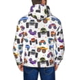 thumbnail image 5 of Zip Up Hoodies for Men - Cartoon Monster Trucks1 Long Sleeve Comfrt Men'S Fashion Hoodies & Sweatshirts, Jackets for Men Hoodies Pullover Clothing Clothes with Pouch, 5 of 5