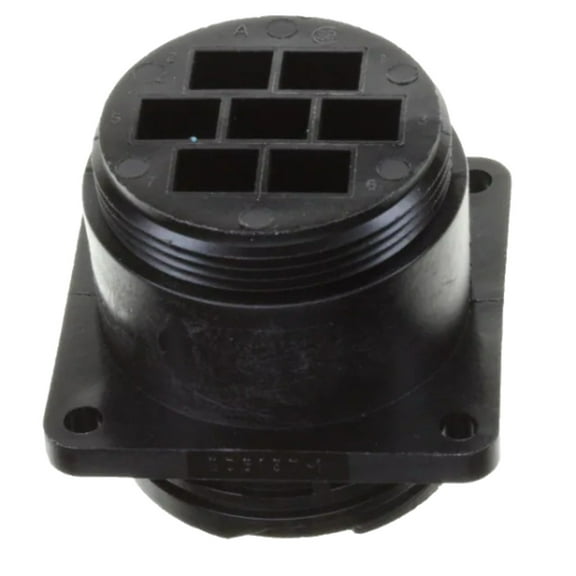 206137-1 Connector 7 (Power) Position Circular Receptacle Housing Panel Mount -