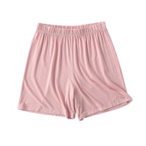 Previn Women's Soft Pajama Shorts Modal Sleepwear Fall Light Sleep Shorts Lightweight Loose Summer Elastic Waist Loungewear Pink Large