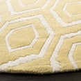 thumbnail image 3 of SAFAVIEH Chatham Graham Geometric Wool Area Rug, Light Gold/Ivory, 7' x 7' Round, 3 of 8