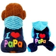 thumbnail image 2 of Pet Dog Four Legged Autumn Winter Thick Clothes Pet Clothes for Medium Dogs Male I Love Mom Papa Pet Clothes Pet Clothes Pet Clothes for Small Dogs Female Pet Clothes for Medium Dogs Easter Pet C, 2 of 9