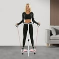 thumbnail image 3 of ToppiJoy 3 Gears Adjustable Waist Twister Board Hold up 330lbs, Ab Twist Board for Home Gym, for Women & Home Fitness, Waist Machine with Pull Cords(Pink and White), 3 of 22