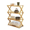 thumbnail image 3 of Folding Camping Wood Rack,Foldable Wood Rack Bamboo Camping Portable Folding Shelf Outdoor Folding Rack Performance Driven, 3 of 8