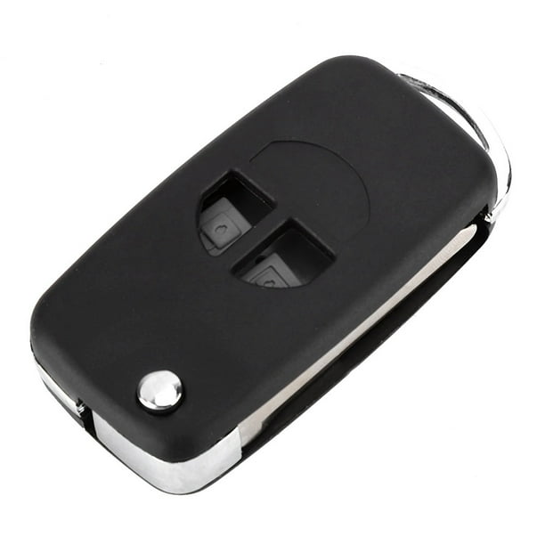 Funda para llave abatible, funda para llave remota de coche con 2 botones, carcasa para llave, eficiencia óptima