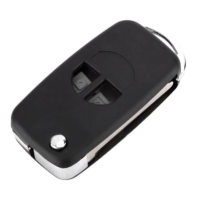 Funda para llave abatible, funda para llave remota de coche con 2 botones, carcasa para llave, eficiencia óptima