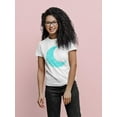 thumbnail image 2 of Colorful Moon T-Shirt Women -SPIdeals Designs, Female 4X-Large, 2 of 4