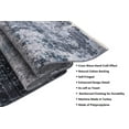 thumbnail image 3 of HR HANDCRAFT RUGS HR Bohemian Chic Vintage Distressed Area Rug Floorcover Leno Weave Abrash Design Novelty Multi Color Blue - 8' x 10', 3 of 10