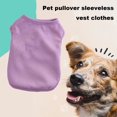 thumbnail image 4 of CSChome Pet Vest Dog Sweatshirt - Comfortable Soft Sleeveless Vest Fashionable Solid Color, 4 of 7