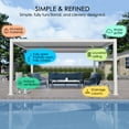 thumbnail image 7 of Kozyard Elizabeth Outdoor Louvered Pergola Sun Shade Aluminum Pergola Rainproof Gazebo with Adjustable Roof for Outdoor Deck Patio Garden Yard (12' x 20'), 7 of 7