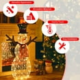 thumbnail image 5 of Costway Pre-Lit Standing Snowman Artificial Christmas Decoration with 80 LED Lights, 5 of 8