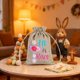thumbnail image 5 of Decoraciones de Pascua, adornos de Pascua, regalos de Pascua, bolsa de regalo de Pascua, huevos de conejito, elementos de Pascua para niños, bolsa de dulces con cordón de lino, bolsa de tela para dulc, 5 of 5
