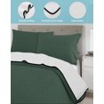 thumbnail image 4 of Quilts Twin Size, Pure Hunter Green Soft Comforter Bedding Set for Bed, Modern Solid Color Minimalist Art Lightweight Quilted Bedspread with Pillow Cover(2 Pieces) for All Season, 68x86 Inch, 4 of 7