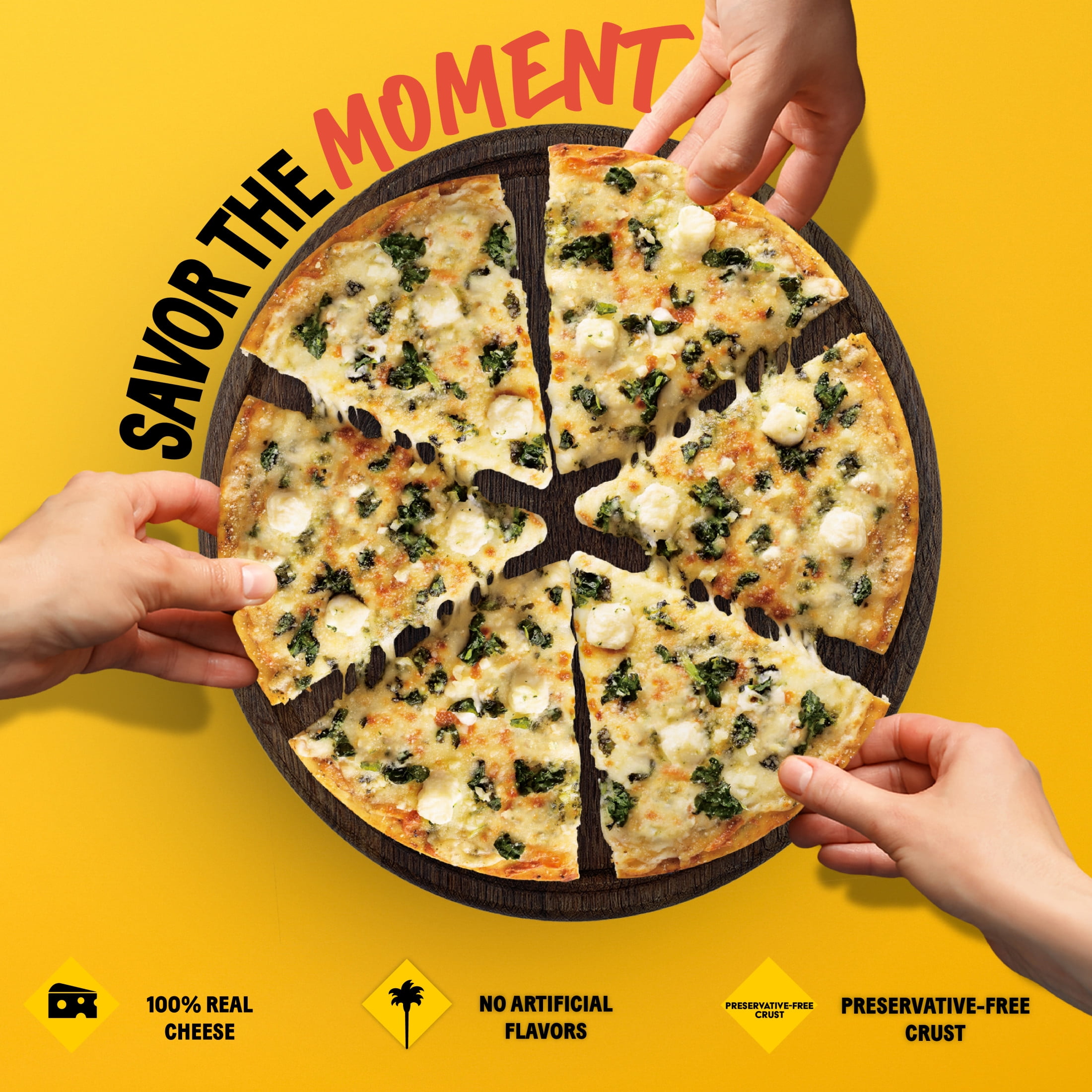 California Pizza Kitchen Cheese Pizza Frozen Food with Crispy Thin Crust, 12.6 oz