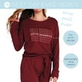 thumbnail image 2 of Hello Mello Best Day Ever Lounge Sweater Long Sleeve Pajama Top, Hello Sunshine (Women's), 2 of 9