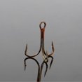 thumbnail image 4 of 50pcs/Box Fishing Hook Sharpened Treble Hook 5 Sizes 2/4/6/8/10 Fishhook Tackle Brown, 4 of 4
