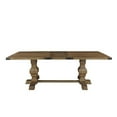 thumbnail image 2 of Tyler 88 Inch Classic Rectangular Dining Table, Rubberwood, Natural Brown, 2 of 6