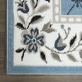 thumbnail image 4 of Home Dynamix Premium Aydin Traditional Diamond Floral Area Rug, Blue/Ivory, 3'7"x5'2", 4 of 6