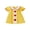 Yellow, variant on RUINIXCW Toddler Baby Girl Back to School Dress Kids Kindergarten First Day of School Outfits Toddler Girl Summer Fall Dress Puff Short Sleeve Doll Collar Apple Bow Embroidery Ruffle Trim Dress