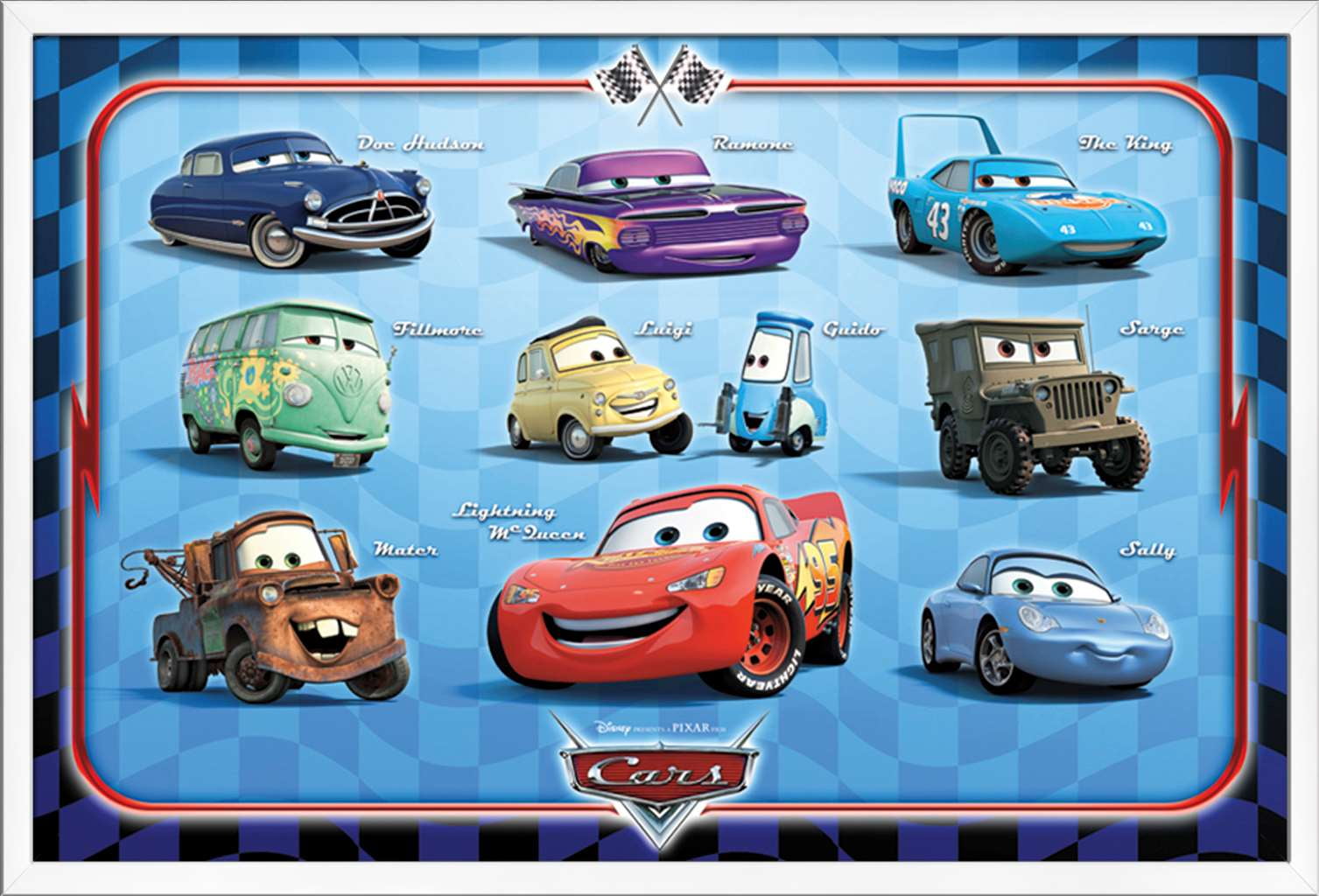 Disney Pixar Cars Group Poster
