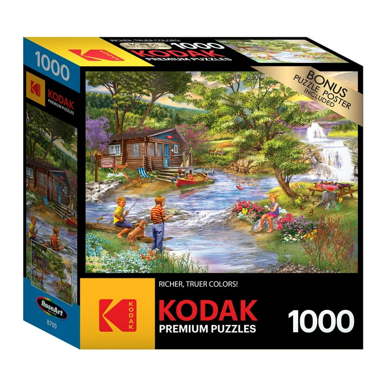 Cra-Z-Art Kodak 1000-Piece Fishing by the Banks Jigsaw Puzzle