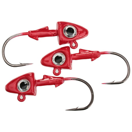 Big Hammer Heads™ 3/8 oz. Red Fishing Lures 3 ct